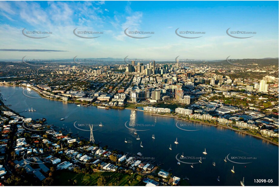 Early Morning Light at Newstead Brisbane QLD Aerial Photography