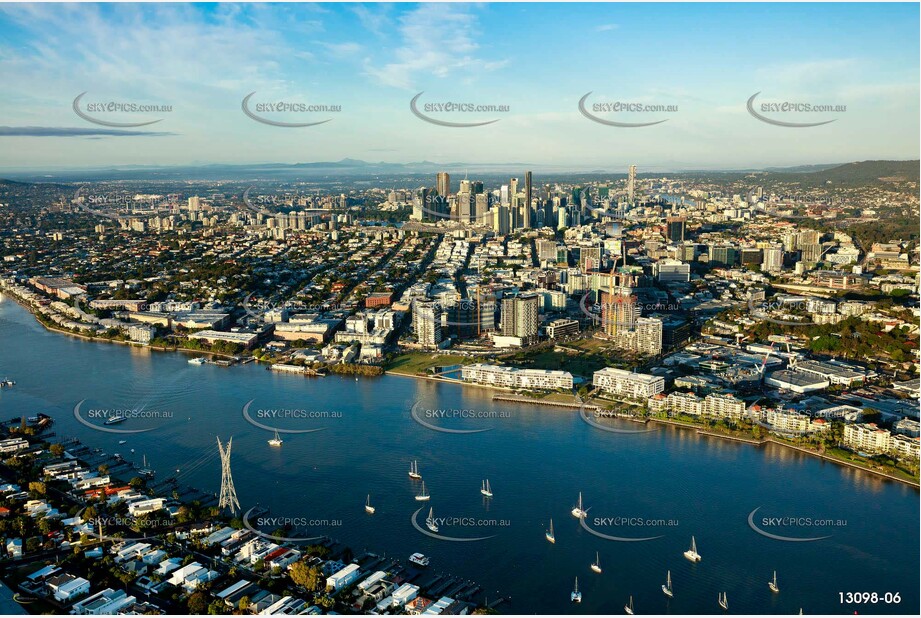 Early Morning Light at Newstead Brisbane QLD Aerial Photography