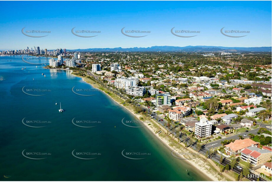 Marine Parade Biggera Waters Gold Coast QLD Aerial Photography