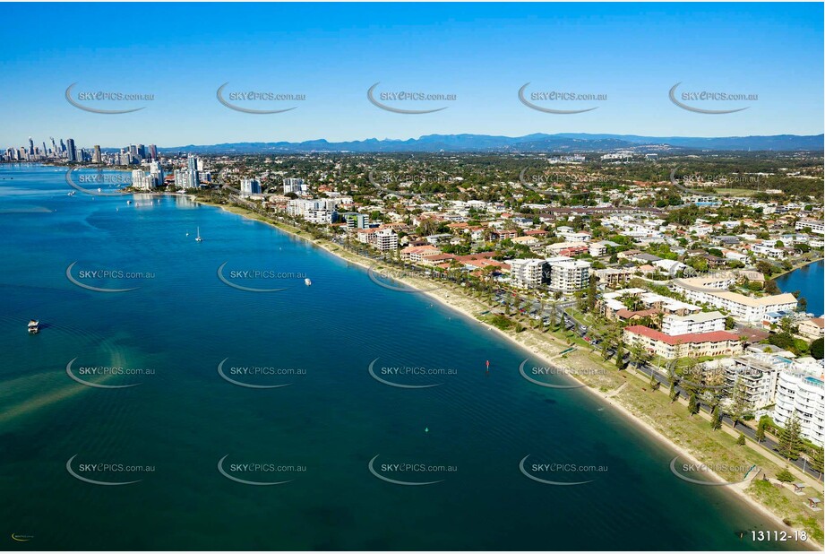 Marine Parade Biggera Waters Gold Coast QLD Aerial Photography