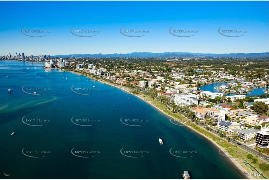 Marine Parade Biggera Waters Gold Coast QLD Aerial Photography