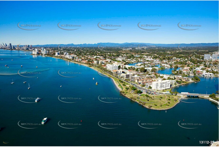 Marine Parade Biggera Waters Gold Coast QLD Aerial Photography