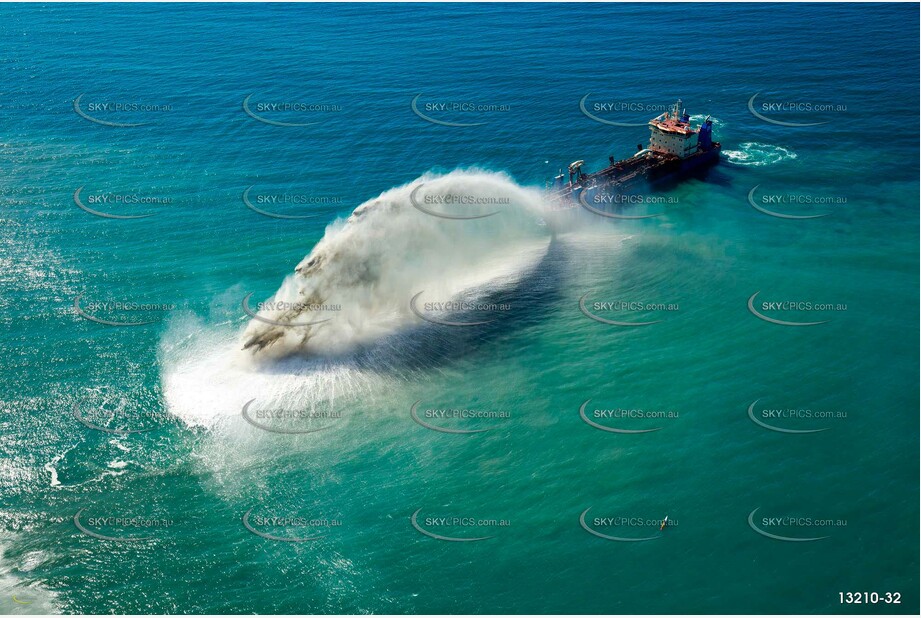 Balder R Rainbowing Sand at Miami Gold Coast QLD Aerial Photography