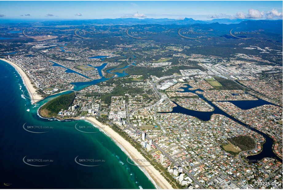 Looking over Burleigh Waters from 3700ft QLD Aerial Photography