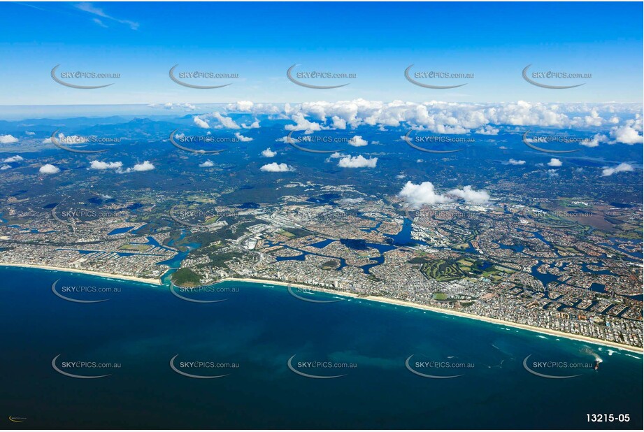 Burleigh Waters area from above 8900ft QLD Aerial Photography