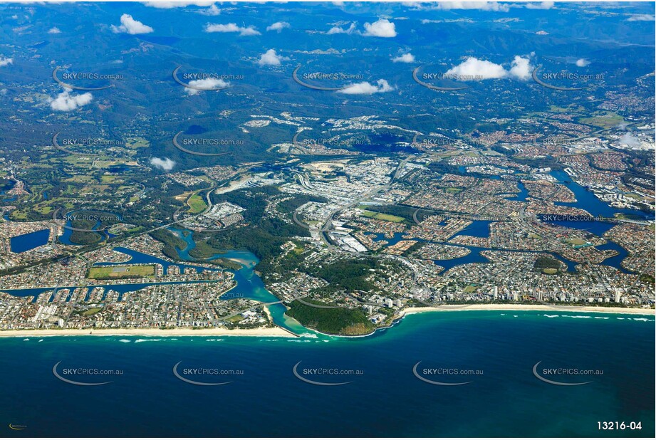 Burleigh Heads from around 9000ft QLD Aerial Photography