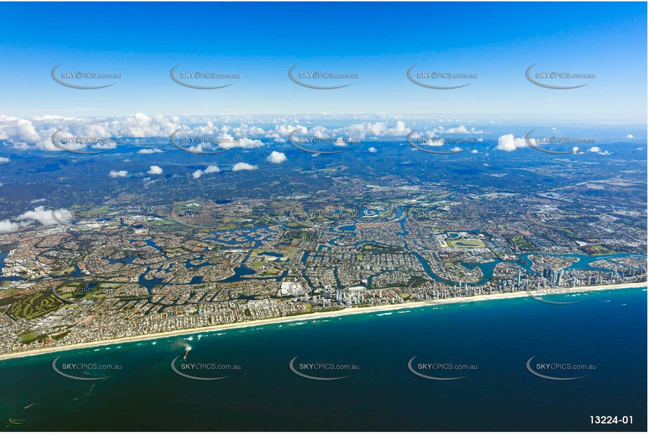 Broadbeach captured from 9000ft QLD Aerial Photography