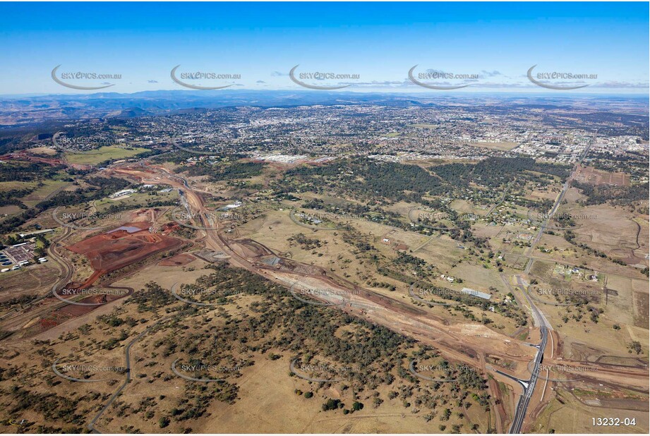 Toowoomba Bypass Construction at Cranley QLD Aerial Photography