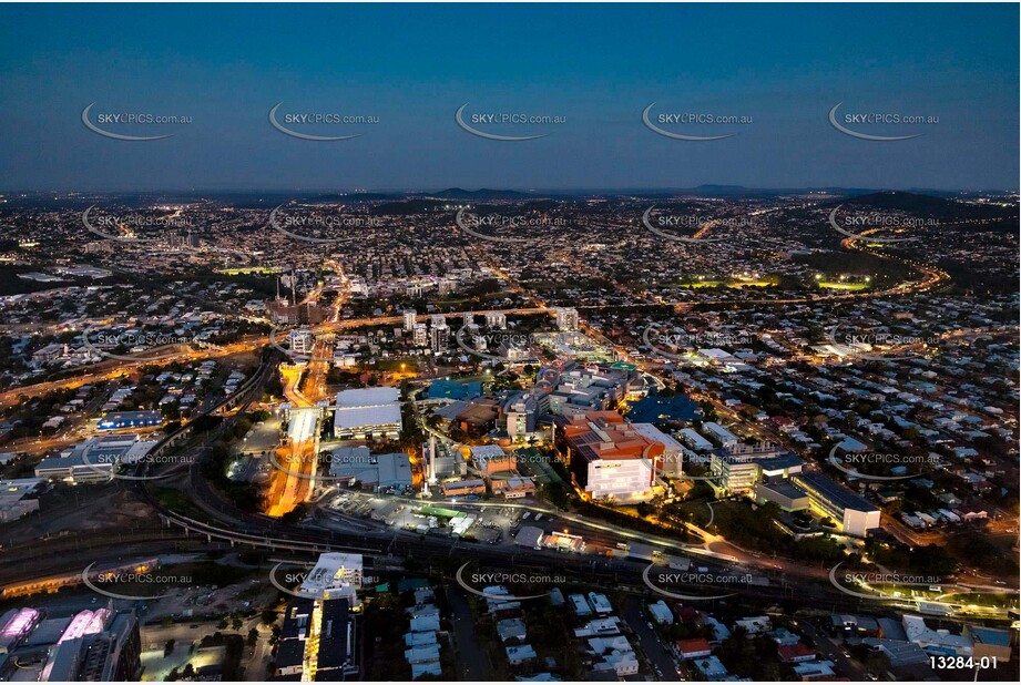 Princess Alexandra Hospital at Last Light QLD Aerial Photography