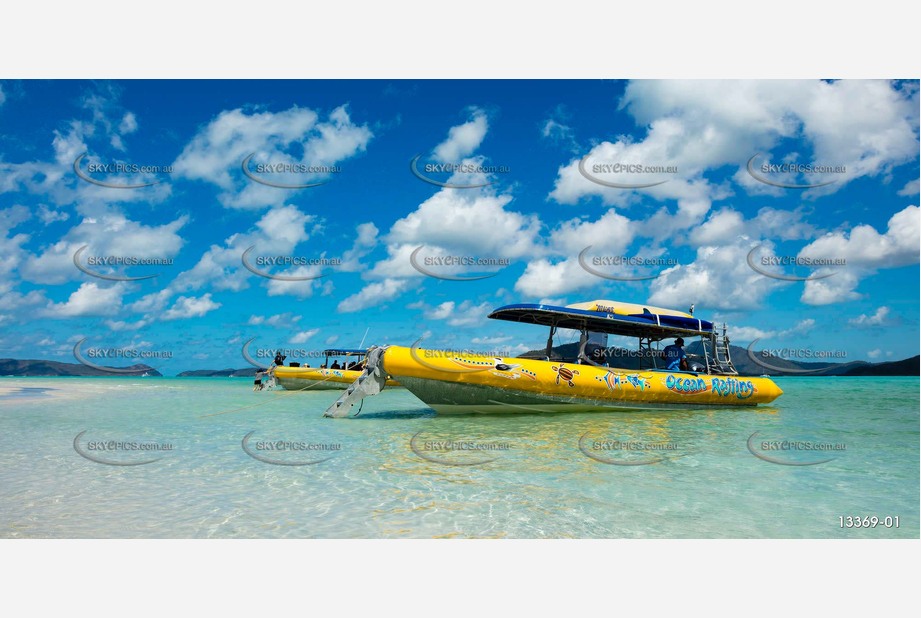 Ocean Rafting Whitehaven Beach Aerial Photography