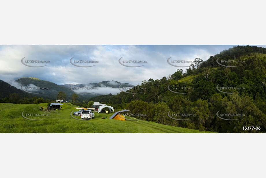 Early Morning Camp Site NSW Aerial Photography