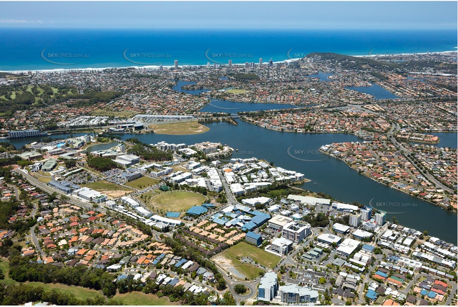 Aerial Photo Varsity Lakes QLD Aerial Photography