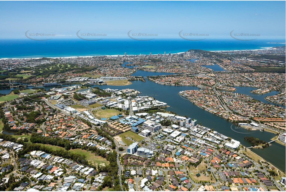 Aerial Photo Varsity Lakes QLD Aerial Photography