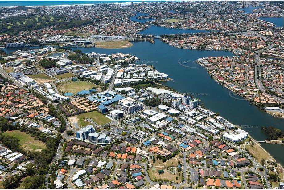 Aerial Photo Varsity Lakes QLD Aerial Photography