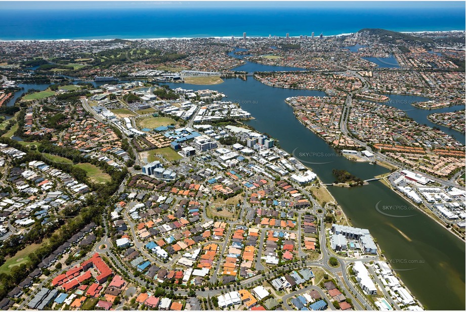 Aerial Photo Varsity Lakes QLD Aerial Photography