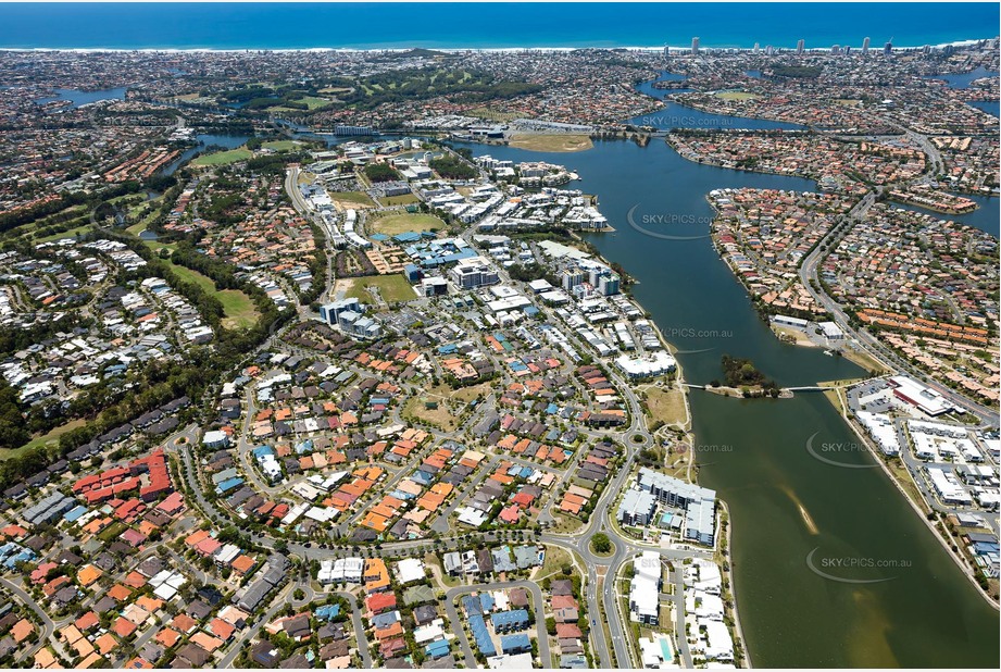 Aerial Photo Varsity Lakes QLD Aerial Photography