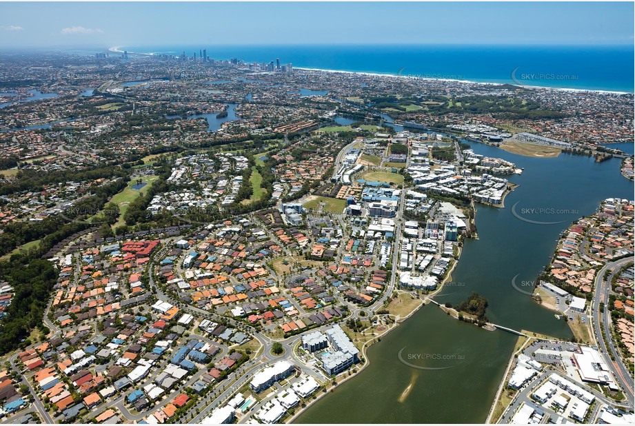 Aerial Photo Varsity Lakes QLD Aerial Photography