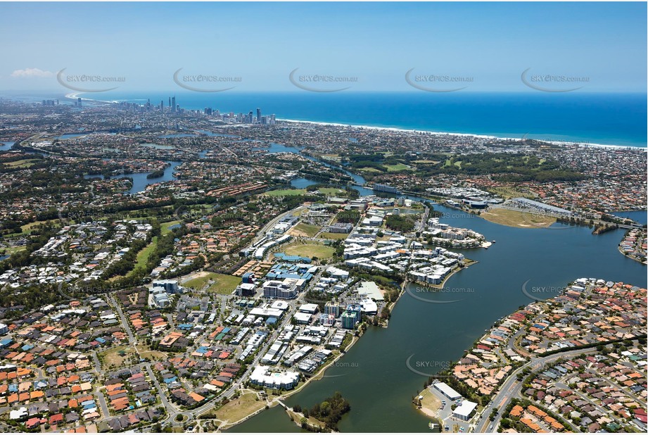 Aerial Photo Varsity Lakes QLD Aerial Photography