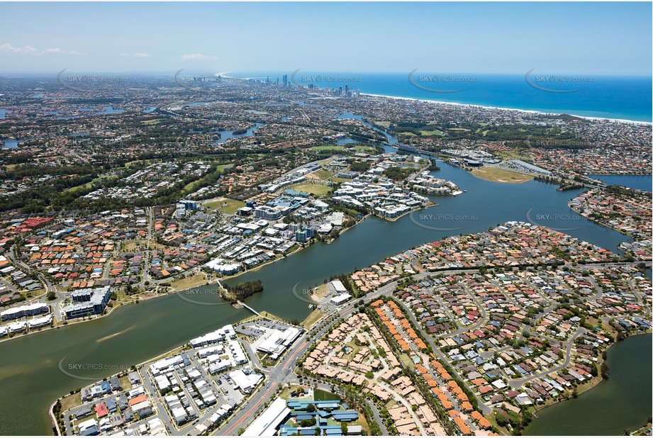 Aerial Photo Varsity Lakes QLD Aerial Photography