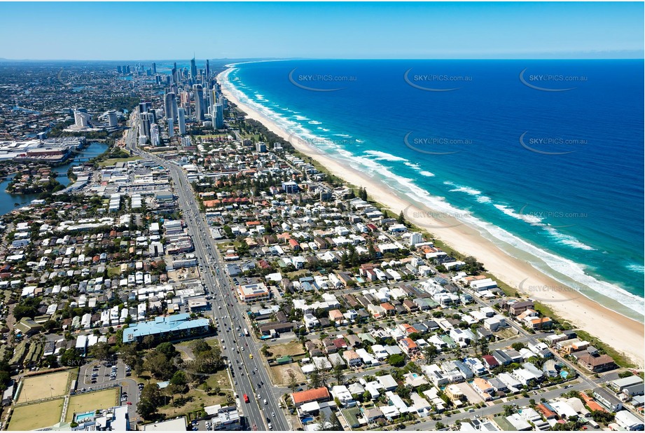 Aerial Photo Mermaid Beach QLD Aerial Photography