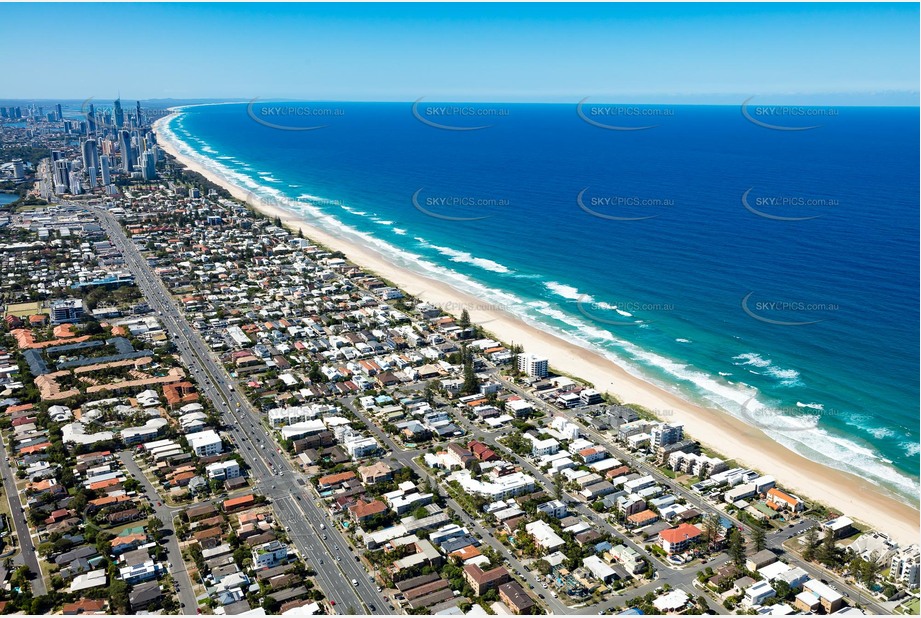 Aerial Photo Mermaid Beach QLD Aerial Photography