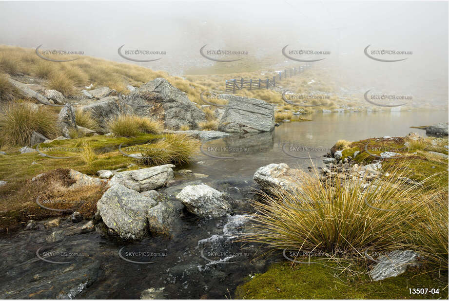 Mountain Stream - The Remarkables Aerial Photography