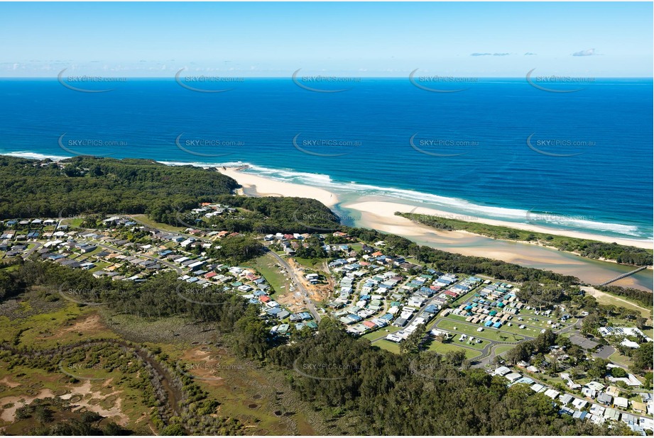 Aerial Photo Valla Beach NSW Aerial Photography