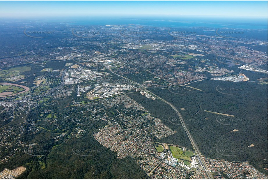 High Altitude Aerial Photo Carole Park QLD Aerial Photography