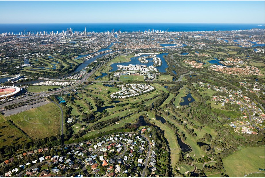 Aerial Photo Carrara QLD Aerial Photography