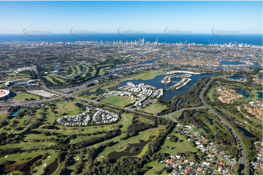 Aerial Photo Carrara QLD Aerial Photography