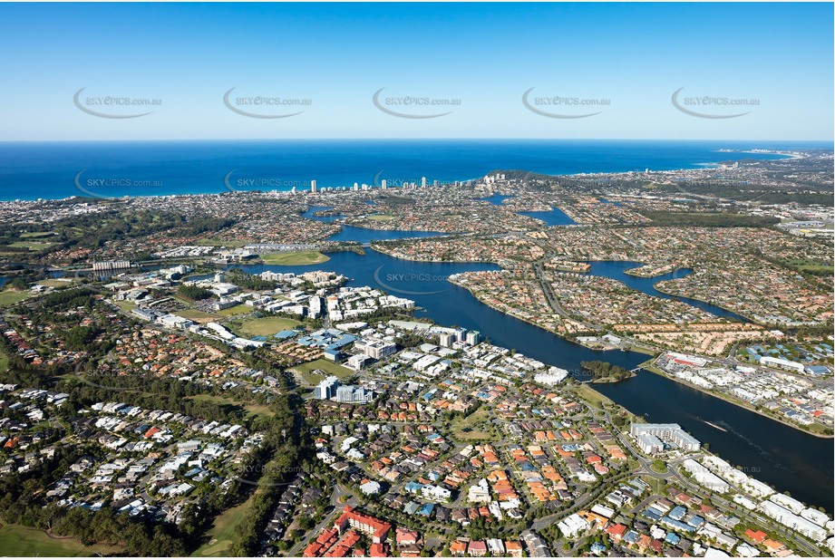 Aerial Photo Varsity Lakes QLD Aerial Photography
