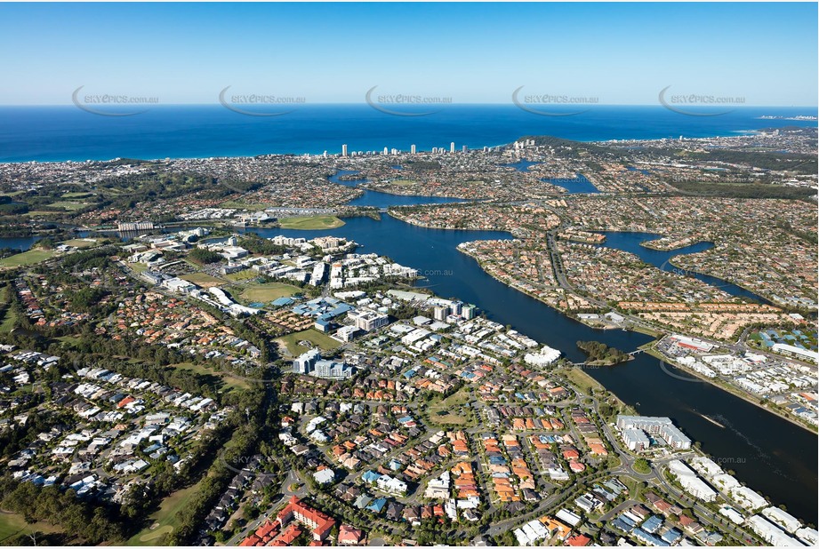 Aerial Photo Varsity Lakes QLD Aerial Photography