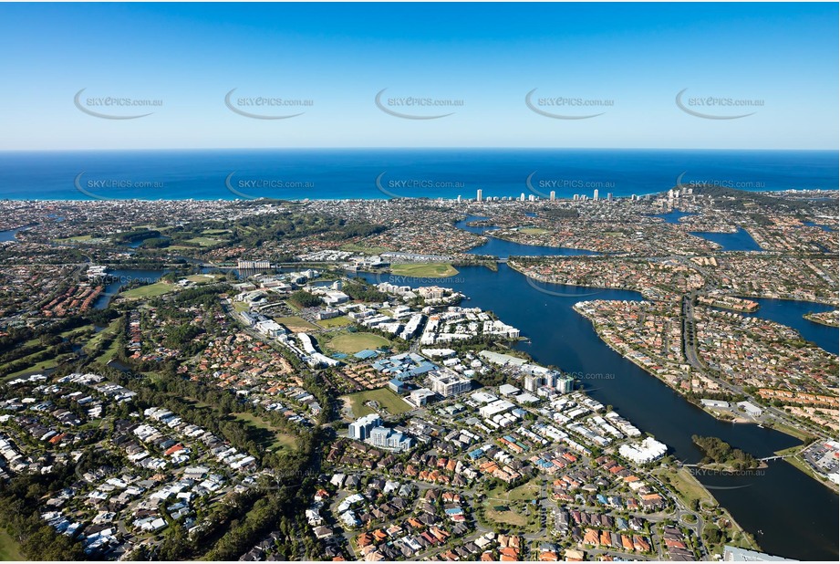 Aerial Photo Varsity Lakes QLD Aerial Photography