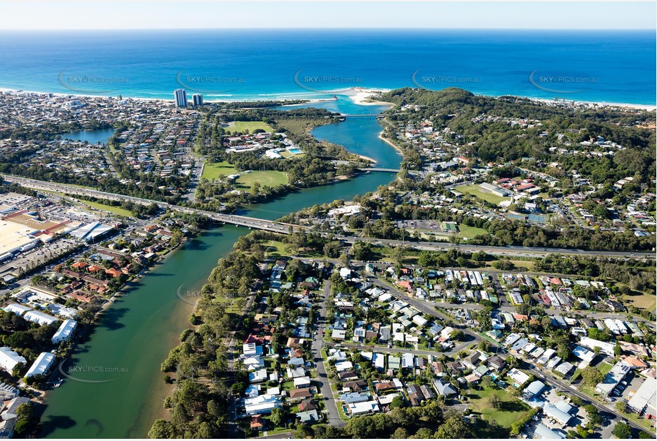 Aerial Photo Currumbin Waters QLD Aerial Photography