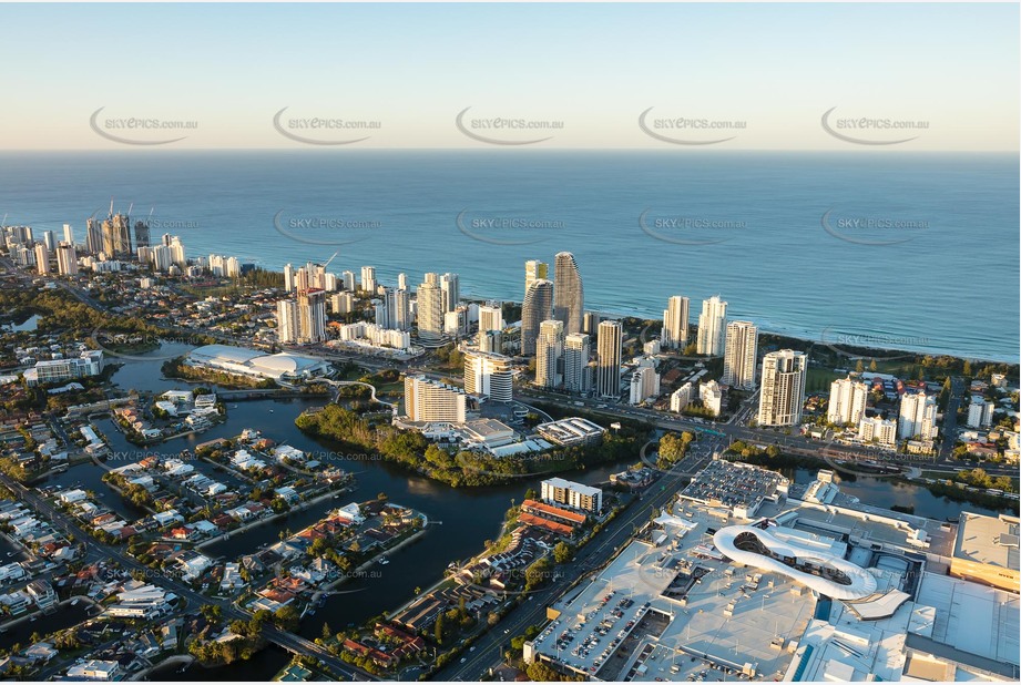 Sunset Aerial Photo Broadbeach QLD Aerial Photography