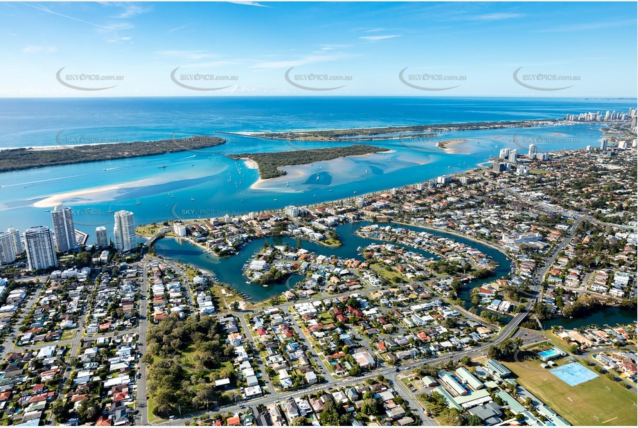 Aerial Photo Biggera Waters QLD Aerial Photography