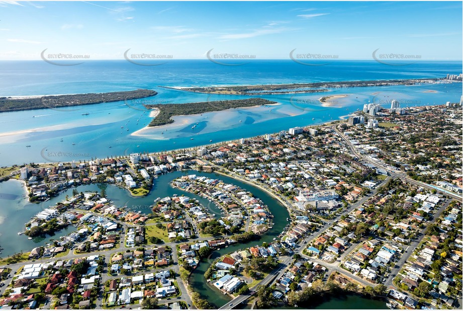 Aerial Photo Biggera Waters QLD Aerial Photography