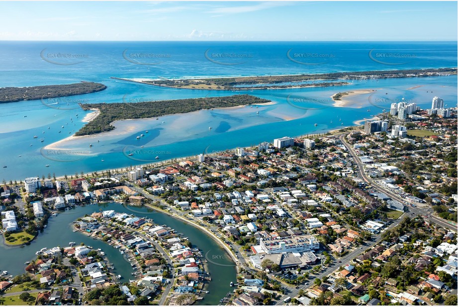 Aerial Photo Biggera Waters QLD Aerial Photography