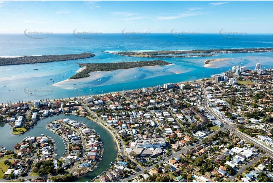 Aerial Photo Biggera Waters QLD Aerial Photography