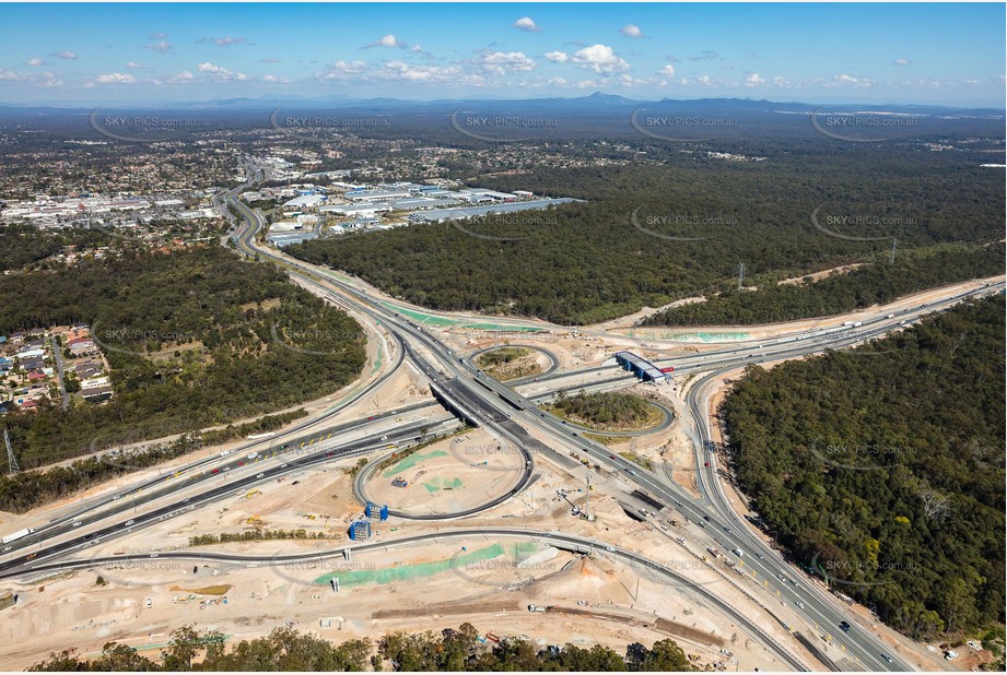 Logan Motorway & Mount Lindesay Hwy Interchange Upgrade QLD Aerial Photography