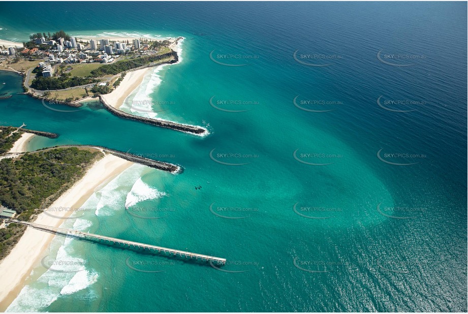 Tweed River Bar with Three Humpback Whales NSW Aerial Photography