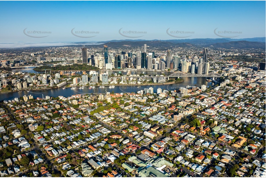 Aerial Photo New Farm QLD Aerial Photography