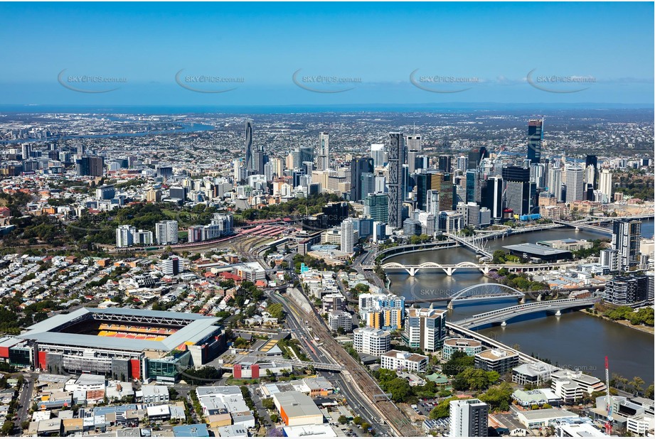 Aerial Photo Brisbane City QLD Aerial Photography