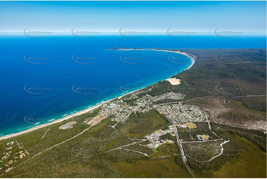 High Altitude Aerial Photo Rainbow Beach Aerial Photography