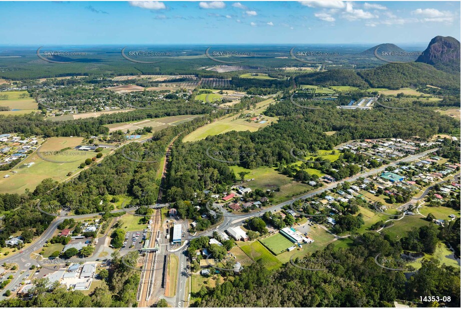 Aerial Photo Glass House Mountains QLD Aerial Photography