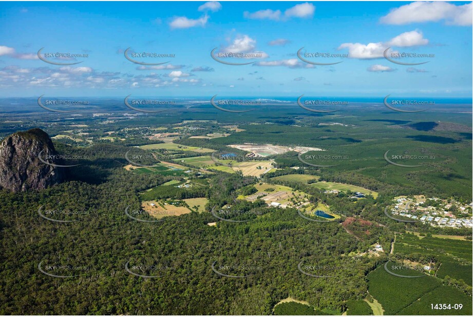 Aerial Photo Glass House Mountains QLD Aerial Photography