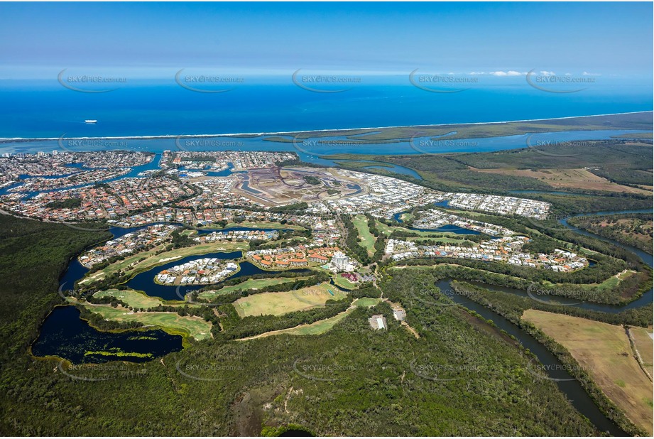 Aerial Photo Pelican Waters QLD Aerial Photography