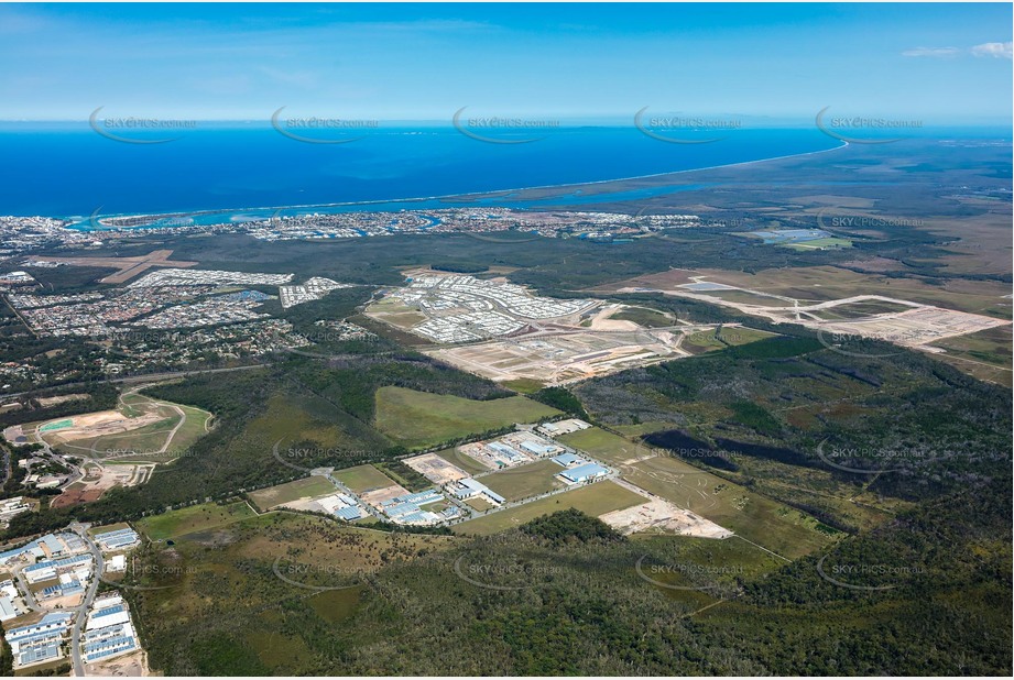 High Altitude Aerial Photo Bells Creek QLD Aerial Photography