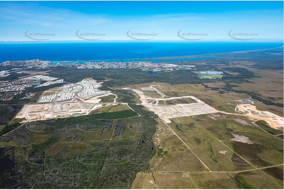 High Altitude Aerial Photo Bells Creek QLD Aerial Photography