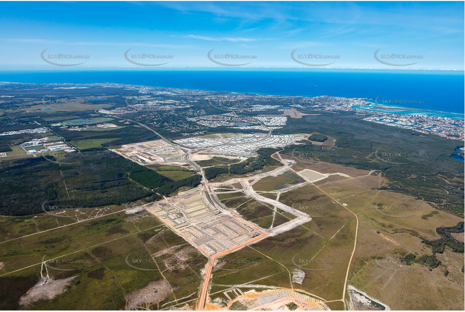 High Altitude Aerial Photo Bells Creek QLD Aerial Photography